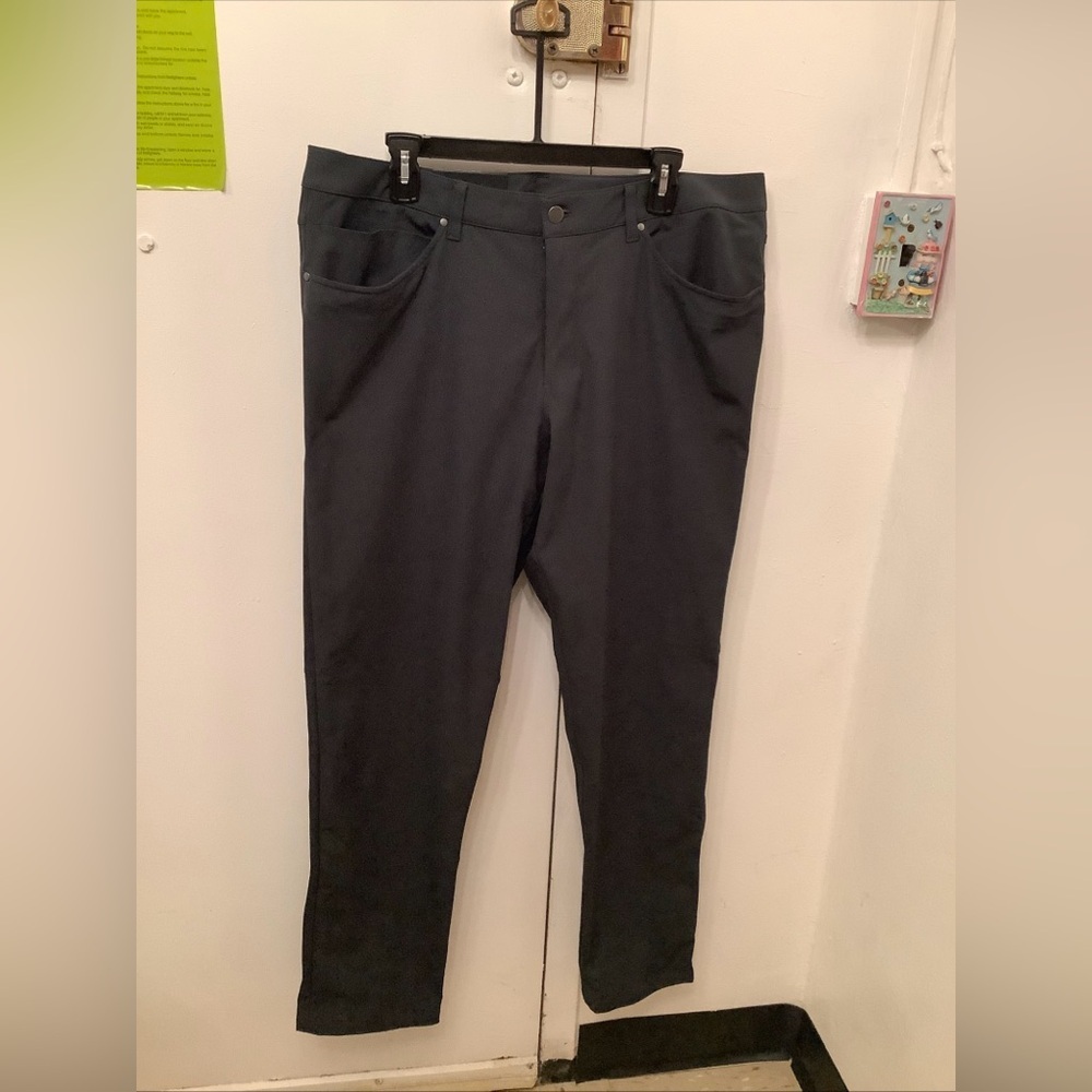 Lululemon Mens Gray ABC Pant Classic Fit 5 Pocket 38 X 34 NWT $138 - Picture 2 of 7